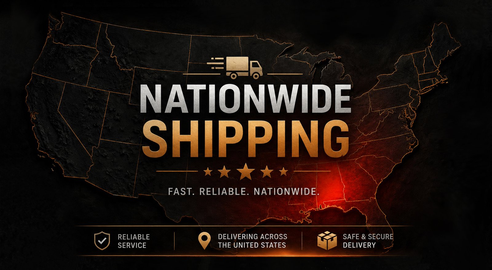 C&B Farm+Outdoors nationwide delivery coverage map